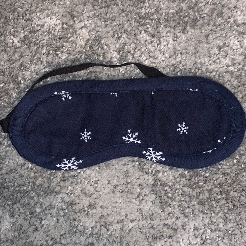 Blue Snowflake Sleep Mask